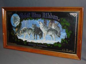 lot 15 image: Pabst Blue Ribbon Wildlife Collection Mirror 1990
