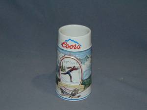 lot 16 image: Coors beer stein 1991