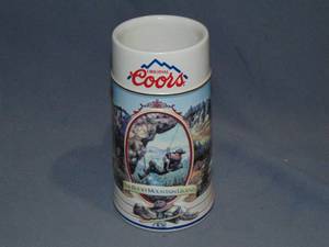 lot 17 image: Coors beer stein 1994