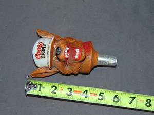 lot 49 image: Coors Light Beer Wolf Tap Handle