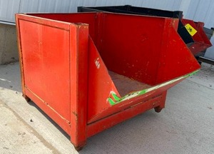 lot 345 image: Stackable Steel Container - Industrial Storage