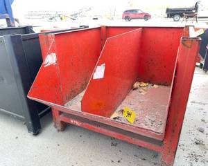 lot 344 image: Stackable Steel Container - Industrial Storage