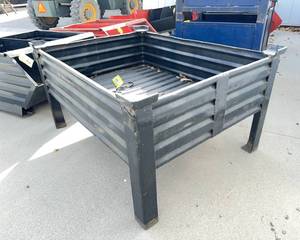 lot 349 image: Stackable Steel Container - Industrial Storage  Gardening