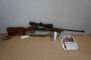lot 1B image: 1953 Savage Model 99 .300 Savage Lever Action Rifle - Nikon ProStaff Scope