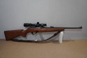 lot 1D image: Remington 597 .22 LR Semi-Auto Rifle with Bushnell Trophy Scope