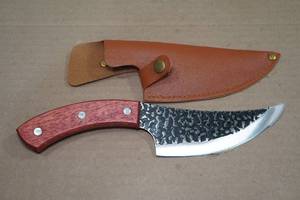 lot 10 image: Hunting Knife with Leather Sheath