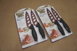 lot 19 image: 2 Copper Knife Sets