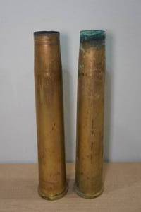 lot 28 image: Vintage Artillery Shell Casings