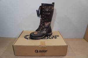 lot 63 image: Guide Gear Mens Leather Waterproof Snake Boots -Size 10.5