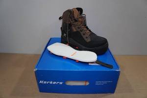 lot 73 image: Korkers Buckskin Mens Wading Boots -Size 6