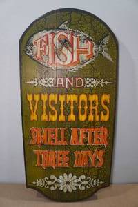 lot 81 image: Wooden Sign