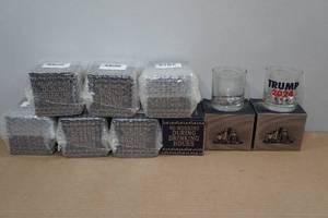 lot 109 image: 9 Lucky Shot RepublicanRight WingConservative Themed Rocks Glasses