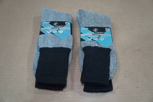 lot 149 image: 2 2-Packs Wear Proof Cushioned Mens Crew Socks -Size 10-13