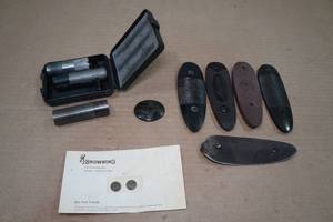 lot 173 image: Assorted Gun Parts - Butt Plates, Choke Tubes