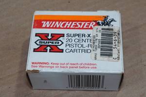 lot 270 image: 20 Winchester Super X 10mm Auto 175 Gr Silvertip HP Ammo