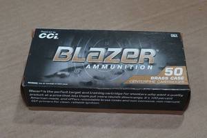 lot 281 image: 50 CCI Blazer 9mm Luger 124 Gr FMJ Ammo