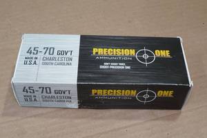 lot 316 image: 20 Precision One .45-70 Govt 300 Gr HP Ammo