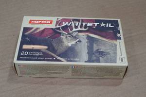 lot 319 image: 20 Norma Whitetail .300 Win Mag 150 Gr SP Ammo