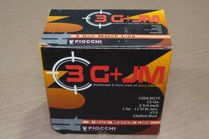 lot 358 image: 25 Fiocchi 3 Gun 12 Gauge 2-34 7-12 Chilled Shot Shotshells