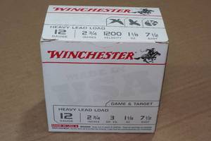 lot 361 image: 25 Winchester 12 Gauge 2-34 7-12 Shot Shotshells