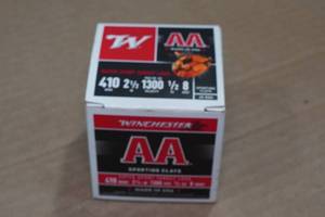lot 372 image: 25 Winchester AA .410 Bore 2-12 8 Shot Shotshells