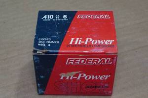 lot 375 image: 25 Federal Hi-Power .410 Bore 3 6 Shot Shotshells