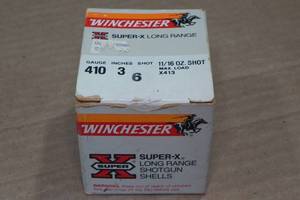 lot 376 image: 25 Winchester Super X .410 Bore 3 6 Shot Shotshells