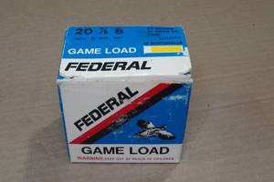lot 382 image: 25 Federal Game Load 20 Gauge 2-34 8 Shot Shotshells