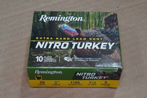 lot 385 image: 10 Remington Nitro Turkey 20 Gauge 3 5 Shot Shotshells