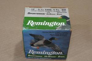 lot 397 image: 25 Remington Sportsman 12 Gauge 3-12 Steel BB Shot Shotshells