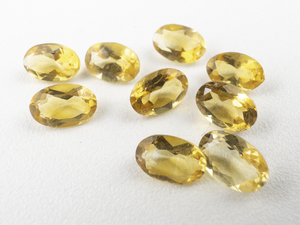 lot 73 image: 9 CITRINE - 3.42ct. Oval brilliant cut