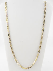 lot 316 image: Monet MenS Figaro Gold Tone Base Metal Chain Necklace.