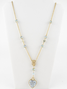 lot 344 image: Kirks Folly Dreamland Base Metal Heart Pendant Necklace .