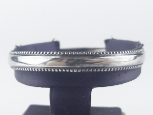 lot 281 image: Boho Milgrainsterling Silver Bangle.