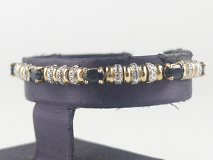 lot 285 image: Ross Simons  Sapphire Vermeil Tennis Bracelet.