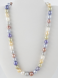 lot 217 image: Honora  Pastel Paradise Sterling Silver Freshwater Pearl Necklace .