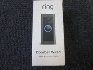 lot 18 image: Ring Wired Video Doorbell open box ...