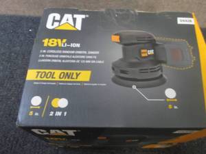 lot 27 image: CAT 18V 5 Random Orbit Sander open...