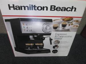 lot 33 image: Hamilton Beach 1-Cup Espresso Maker...