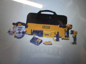 lot 50 image: DeWalt 20V MAX Lithium-Ion 4-Pc. Co...