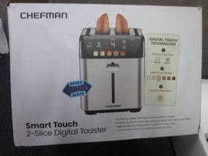 lot 100 image: Chefman Smart Touch 2 Slice Digital...