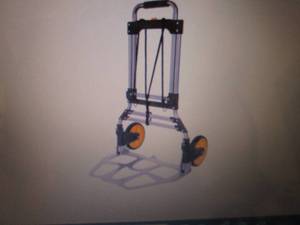 lot 114 image: Stalwart Dolly Cart with Collapsibl...