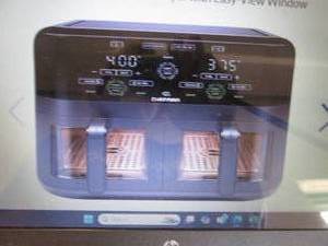 lot 145 image: Chefman 6-Qt. Dual Basket Air Fryer...