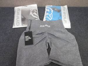 lot 182 image: 3 Ladies Small NWT Gym Wolf Scrunch...