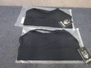 lot 203 image: 2 each Gym Wolf Large Sports Bras...