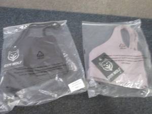 lot 205 image: 2 each Gym Wolf Large Sports Bras...