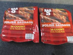 lot 240 image: DD 2- 40 oz FROZEN Bar S Smoked Pol...
