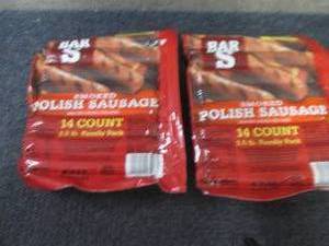 lot 246 image: DD 2- 40 oz FROZEN Bar S Smoked Pol...