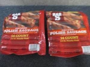 lot 250 image: DD 2- 40 oz FROZEN Bar S Smoked Pol...