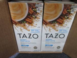 lot 320 image: 6-32 oz Tazo Skinny Chai Latte...